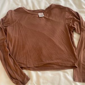 Small Belle Du Jour cropped long sleeve